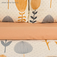 Постельное белье "Этель" 1.5 сп Autumn flowers 143*215 см, 150*214 см, 70*70 см - 2 шт