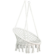 Гамак-кресло подвесное плетёное 60 х 80 см, цвет белый