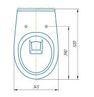30745 Унитаз подвесной РИО Люкс дюропласт с микролифтом ROSA