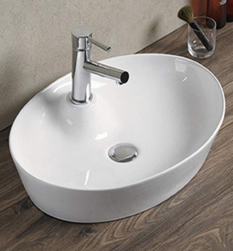 78201 Раковина Comforty, белый, накладная 550*110*405 мм