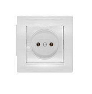 1062100	Розетка  Universal   Бриллиант 1-м СП 16А IP20 бел. 7947588