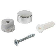 Зеркалодержатель D17мм без сверления хром матовый (комплект)