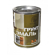 Грунт-эмаль 3 в 1 РАДУГАМАЛЛЕР  черная 0,9 кг /14/