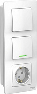 Блок СП Systeme Electric Blanca (розетка с заземл. защ. шторки 16А 250В