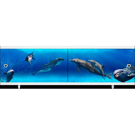 Экран под ванну Метакам Ультралегкий Арт, дельфины, 1480 мм