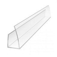 Профиль торцевой П 6 мм, L 2,1 м, прозрачный /50/