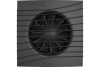 SILENT 4C Matt black, Вентилятор осевой вытяжной с обратным клапаном D 100, декоративный