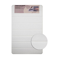 00430 Коврик для ванной Санакс Белый 50х80 см, с эффектом восстановления