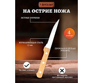 Набор для стейков (вилки, ножи) на 4 персоны / 24 / 12