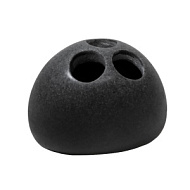 Стакан для зубных щеток Delphinium Темный камень, полирезина