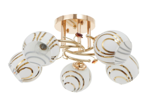 Люстра 1040/5 5х40Вт Е27 золото МОДЕЛЬ:GMN-011