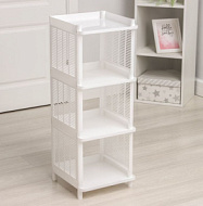 4777967 Этажерка напольная «Лайт», 4-х секционная, белая