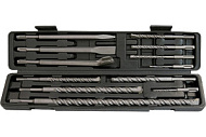 71097 Набор буров Matrix, по бетону SDS PLUS, 5-6х110, 8-10-12х160, 14-16х210, 18х300, 20х450 мм