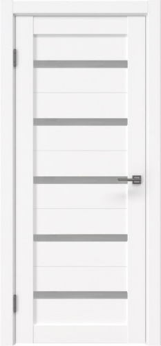 S-21 Дверное полотно остекленное 2000*800мм Мамба алабастер белое стекло