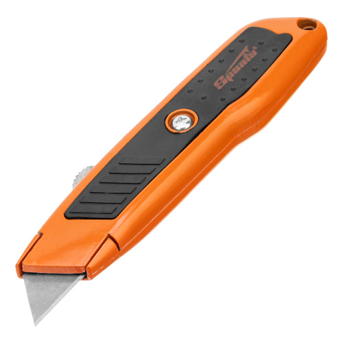 Нож Sparta  выдвижное трапециевидное лезвие, двухкомпонентный корпус