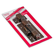 Задвижка дверная СЕКРЕТ-КИРОВ ЗД-06 антик бронза,плоская,квадратный ригель