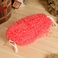 Мочалка банная большая «Бублик», 32 см, МИКС