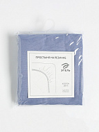 9241748 Простыня на резинке Этель 160*200*25, цв.голубой, 100% хлопок, поплин 125г/м2