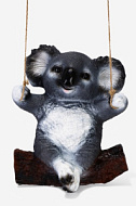 Подвесной декор из полистоуна «Коала на бревне», 25×15×24 см