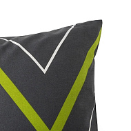 4680831 Наволочка "Этель" Зелено-серые зигзаги 70*70, 100% хлопок, поплин, 125 г/м2