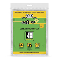 MSN015P Сетка москитная с крепежом для оконных проемов, в пакете, белая, 1,5м*1,5м