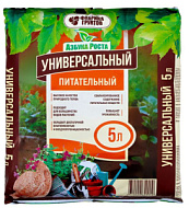 Почвогрунт Универсальный питательный, Азбука Роста, 5 л