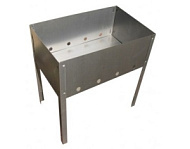 Мангал походный 350*250*350 мм (сталь 0,4 мм)