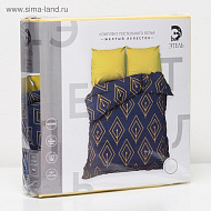 Постельное белье Этель евро «Жёлтый лепесток» 200х217, 240х220, 70х70-2 шт