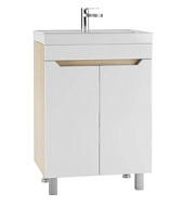 DM2313T Тумба-умывальник Айсберг Мечта, без ящика, с раковиной Енисей /СОМО 60, Дуб сонома