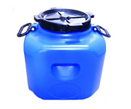 Бочка квадратная цветная 40л