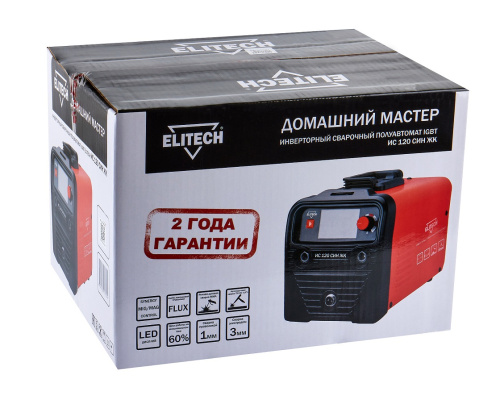 Сварочный полуавтомат  ELITECH ДМ ИС120 СИН ЖК