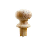 Шар для столба с ножкой  плоский 80 мм