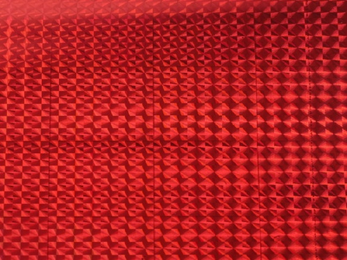 Пленка самоклеящаяся  голография  красная 45см/8м