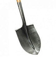 Лопата штыковая Американка рельсовая сталь с деревянным черенком