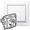91455 Механизм розетки 1-м СП Valena 16А IP21 2P+E с заземл. немецк. стандарт бел. (DIY-упак.) Leg 6
