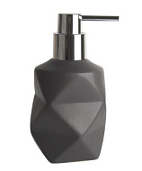 Дозатор для жидкого мыла Аквалиния Tetra Графит, керамика B4505-1
