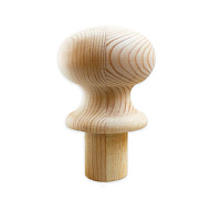 Шар для столба с ножкой плоский 100 мм