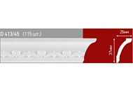 Плинтус потолочный инжекционный D 413/45 ( 115 шт.) 26х37 мм. 1,5 м