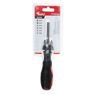 56238 Отвертка 6 CrV бит, прорезиненная ручка с антискользящим покрытием