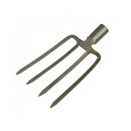 Вилы копальные, 4-х зубые, рельсовая сталь, без черенка