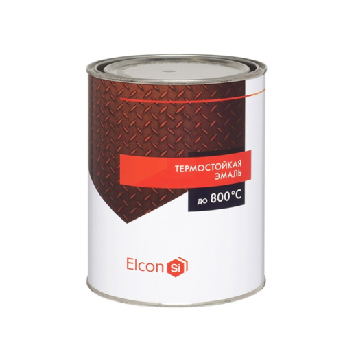 Эмаль термостойкая ELCON черная до 1000° 0,4кг