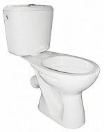 Унитаз компакт "Камелия", белый, стандарт, 1-реж. арматура, с сиденьем