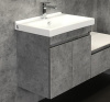 Тумба-умывальник Comforty Осло 60, с раковиной Fest 60 F01, бетон светлый, 600*630*400 мм