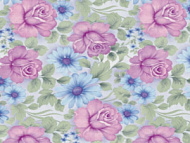 Клеенка DEKORAMA розы и ромашки на сиреневом 1.4*20м