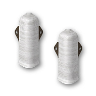 362 Угол наружный Лексида 80мм с крепежом Акация белая (2шт/блистер)