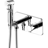 X25-59 Смеситель Rossinka термостатический с гигиеническим душем, встраиваемый