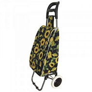 Сумка-тележка на колесах "Подсолнух", 30 кг, 35*29*96см, пластик, d=160мм