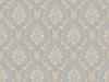 Обои Erismann-R Profi Deco 12 флизелиновые Диор на голубом фоне бежевый 1,06*10м