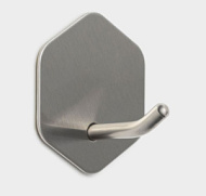 Крючки самоклеящиеся Stölz «Классика», 2 шт., шестиугольник, 4.5×4.5×3 см, хромированные