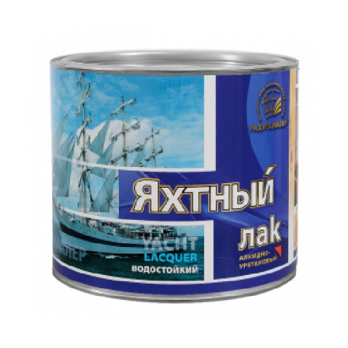 Лак яхтный Радуга Малер алкидно-уретановый, 0,9л, бесцветный